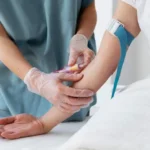 Healthcare provider performing IV therapy in Jacksonville FL for hydration, wellness support, and recovery treatment