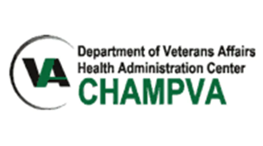 CHAMPVA health benefits logo indicating coverage acceptance for qualifying patients at Value Care Clinic.