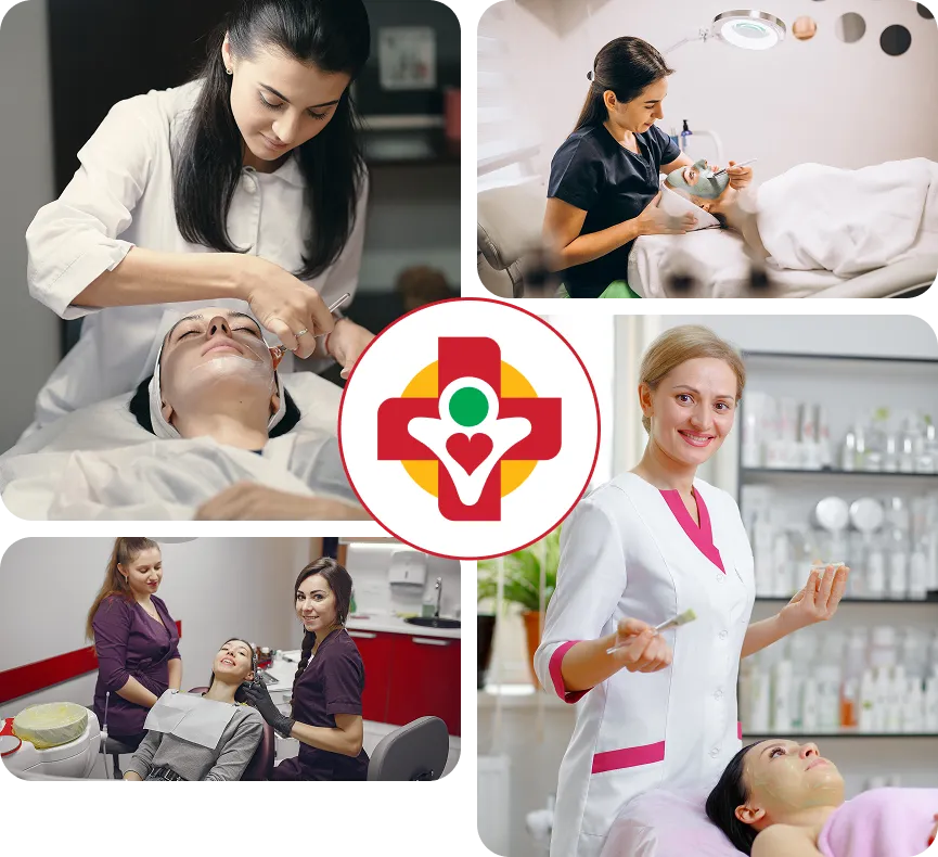 Dermatology consultation image showing a skin examination at Value Care Clinic, representing professional skin care and dermatology services.