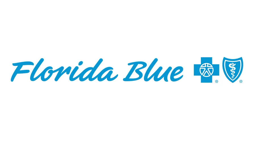 Florida Blue Blue Cross Blue Shield insurance logo shown to indicate accepted health insurance plans at Value Care Clinic.