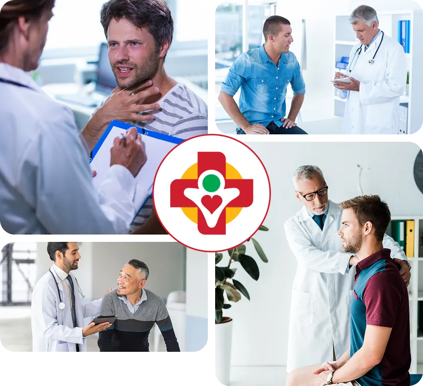 Male patient consulting with a healthcare provider at Value Care Clinic, representing men’s health services and preventive medical care.