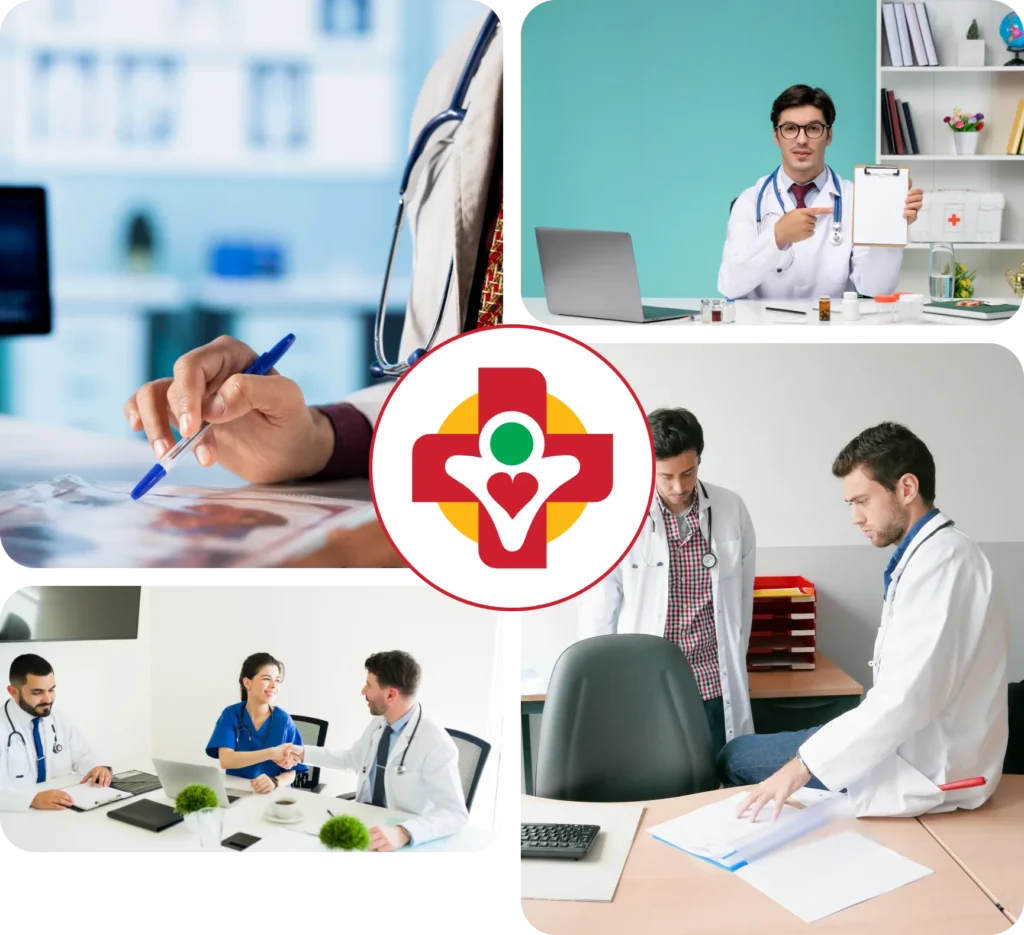 Work-related injury treatment icon representing occupational injury evaluation and medical care services at Value Care Clinic.