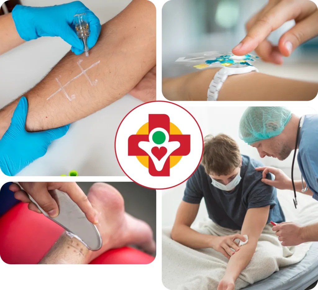 Medical wound care icon illustrating advanced wound treatment services at Value Care Clinic.