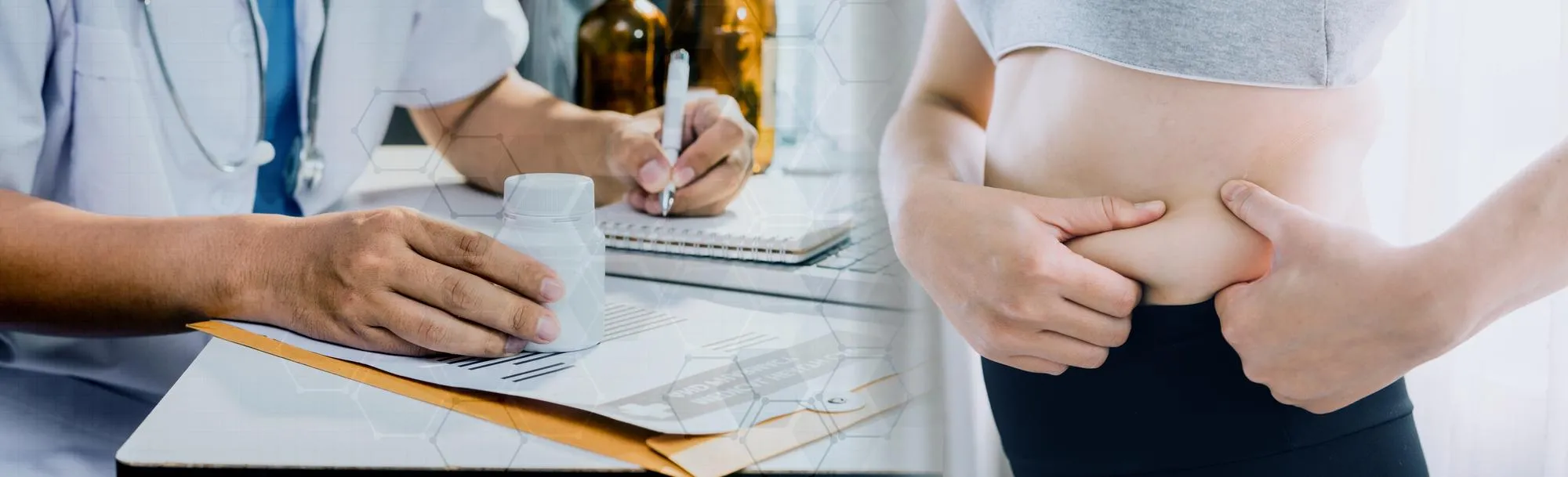 Healthcare provider discussing semaglutide for weight loss with a patient while reviewing medical weight loss injections and personalized GLP-1 weight loss medication options.