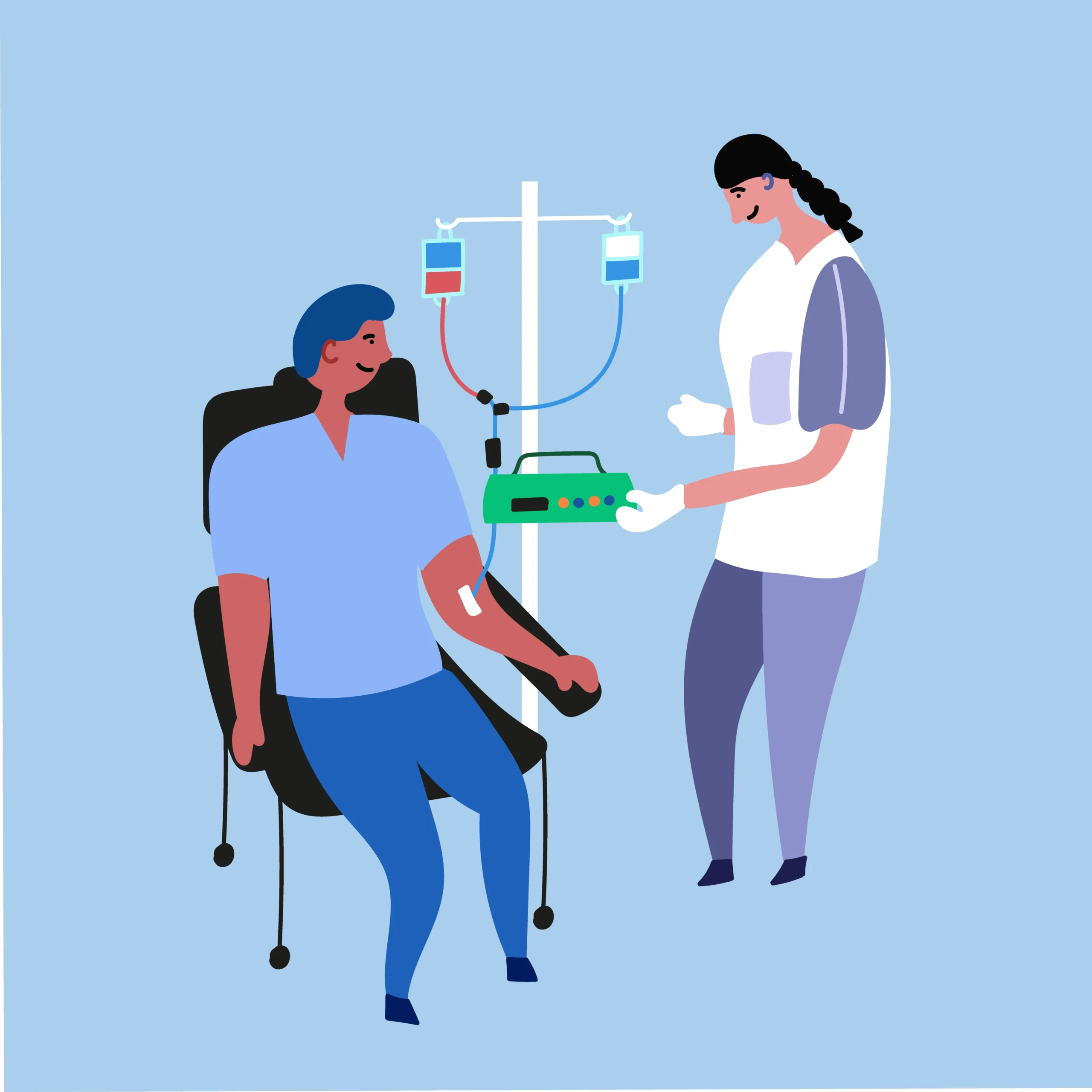 Healthcare professional providing IV treatment to a patient during IV Hydration Jacksonville.